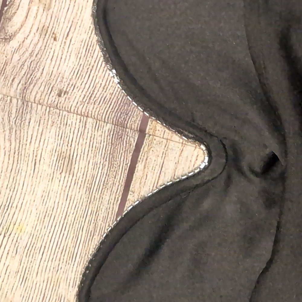 Zara Black Strapless Corset Bustier Rhinestone Detail Top Size L - Picture 6 of 11
